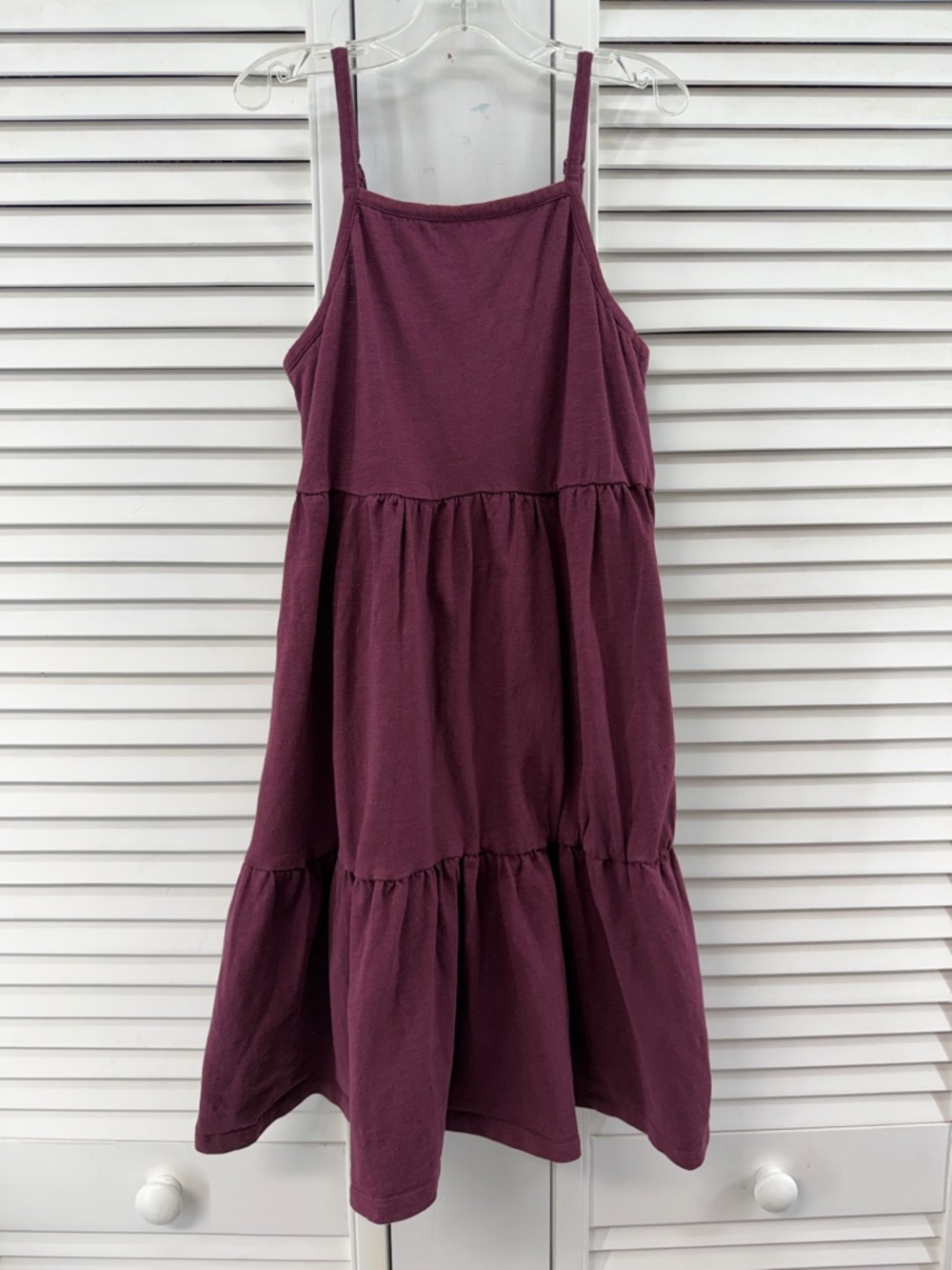 Gap Girls' size L 10-11 Tiered summerDress - Deep Plum